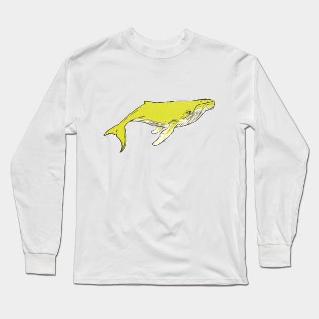 Whale Long Sleeve T-Shirt by PhilFTW